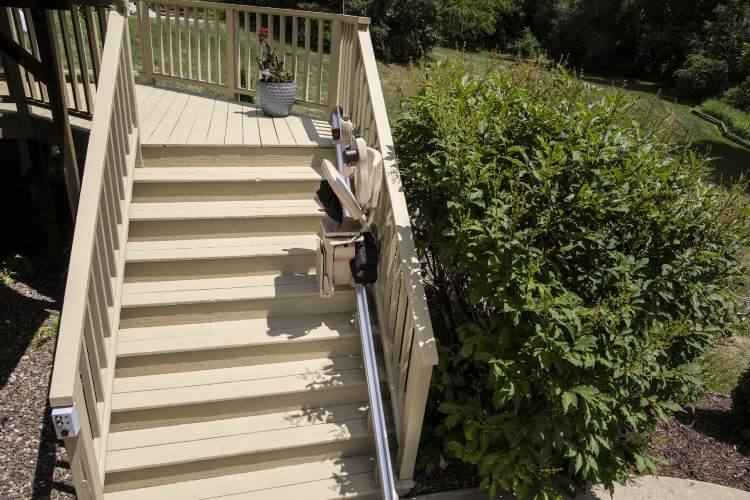 bruno outdoor straight stair lift