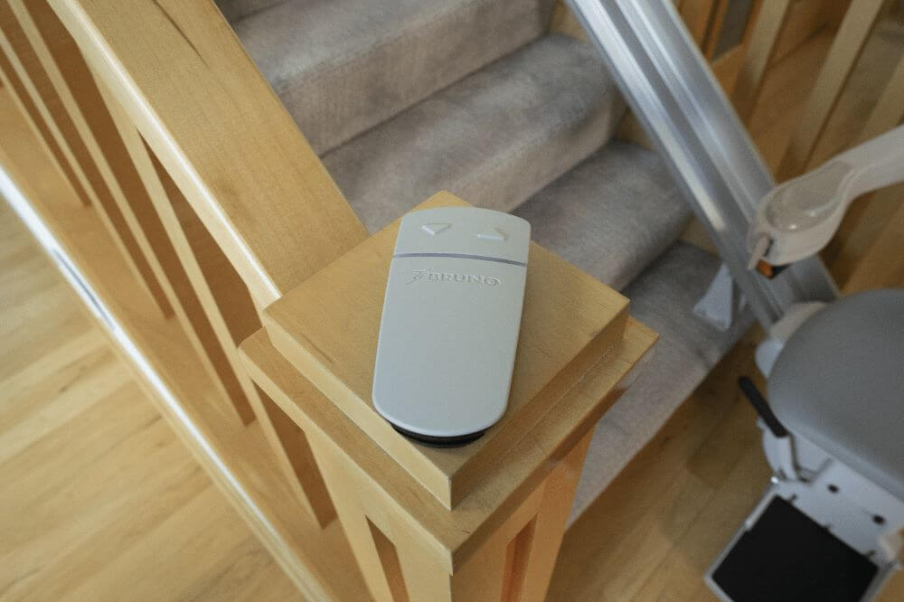bruno remote controlled stair lift